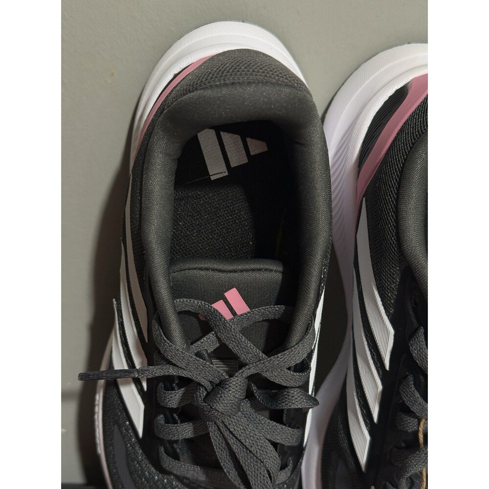 Adidas Runfalcon 5 Little Girls Sz 4 Shoes Black Pink Slip On Athletic Sneaker - Picture 15 of 16
